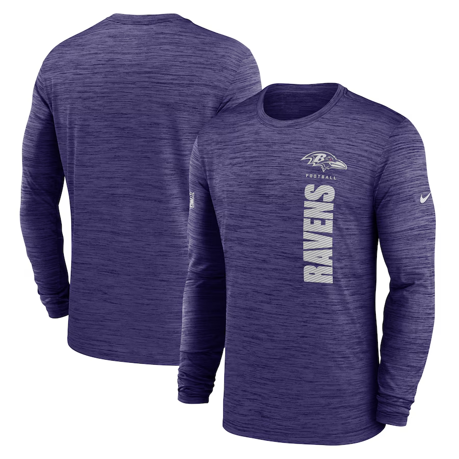 Men Baltimore Ravens purple 2024 Nike NFL long sleeve t shirts